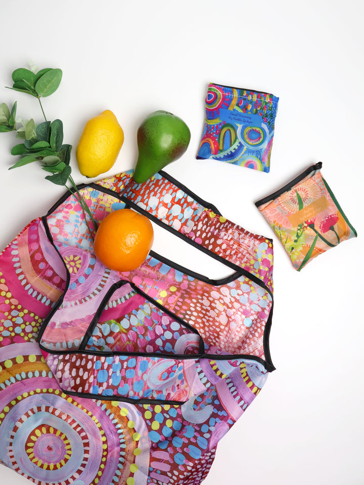 Let's Collect Seashells - Reusable Folding Shopping Bag