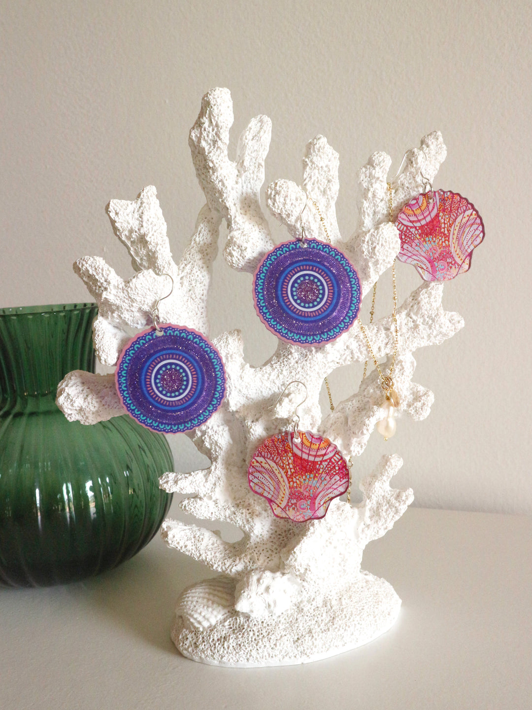Let's Collect Seashells - Statement Earrings
