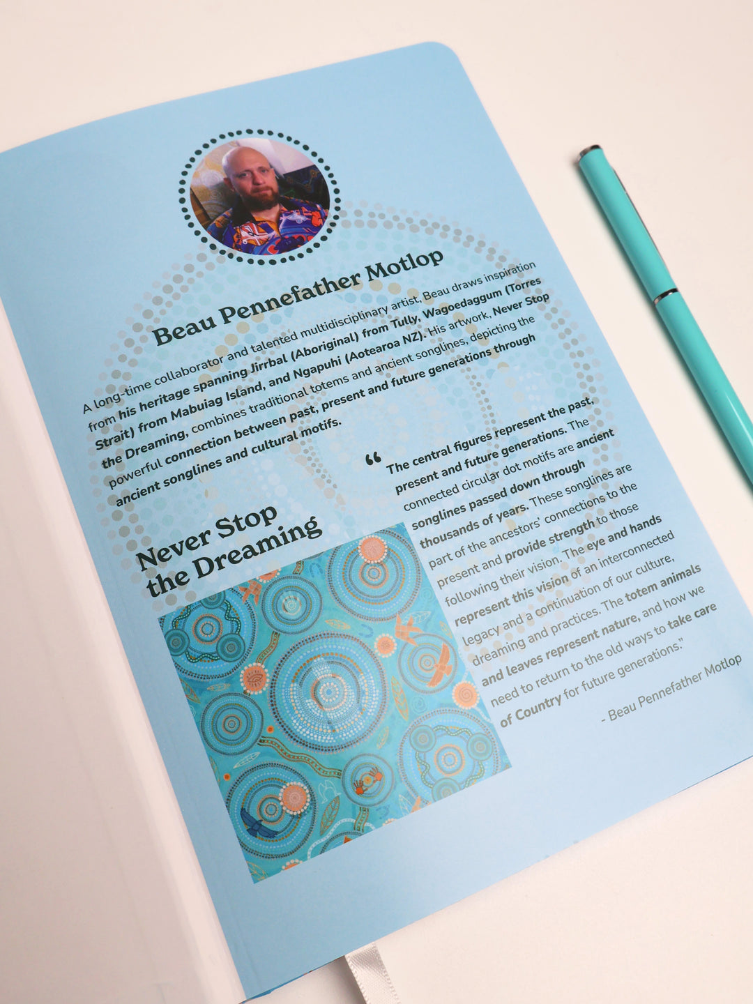Never Stop the Dreaming - NAIDOC 2025 A5 Notebook & Pen