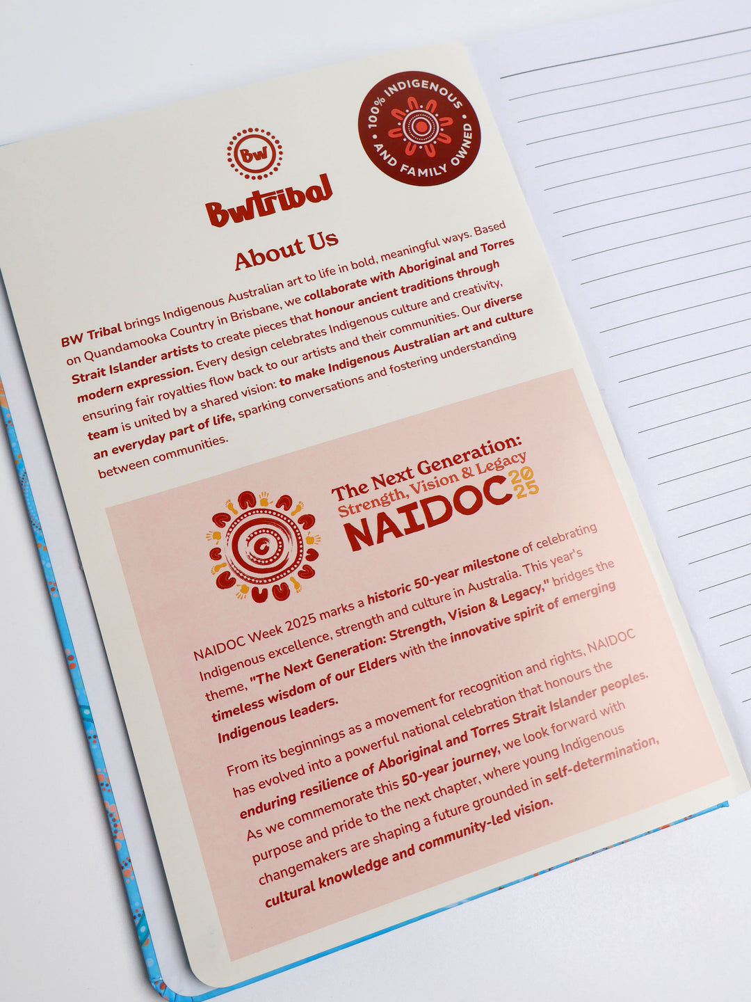 Never Stop the Dreaming - NAIDOC 2025 A5 Notebook & Pen