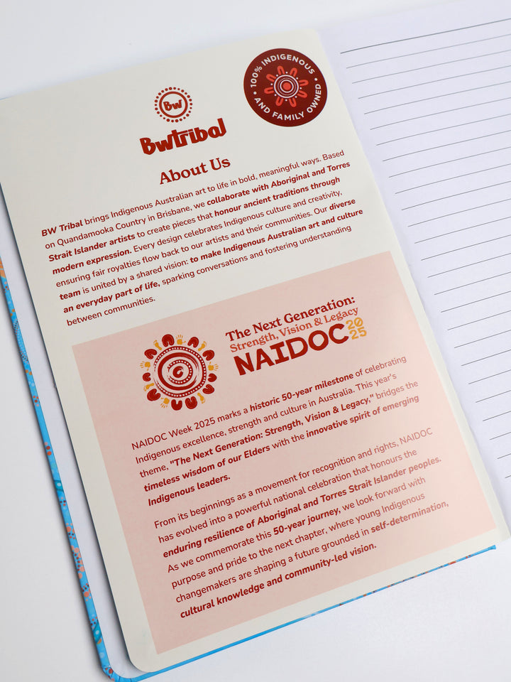 Never Stop the Dreaming - NAIDOC 2025 A5 Notebook & Pen