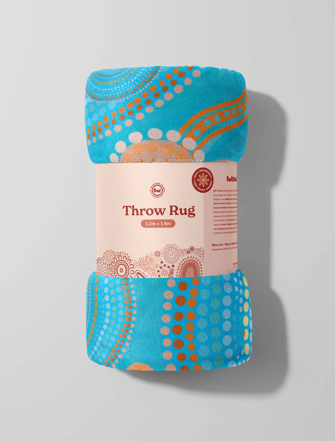 Never Stop the Dreaming  - NAIDOC 2025 Throw Rug / Throw Blanket