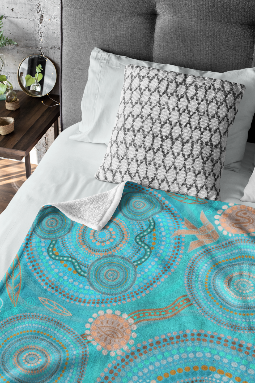 Never Stop the Dreaming  - NAIDOC 2025 Throw Rug / Throw Blanket