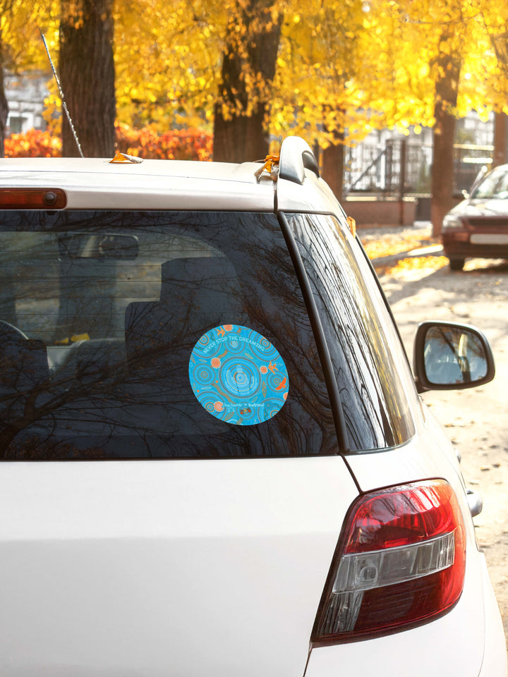 Never Stop the Dreaming - NAIDOC 2025 Car Sticker