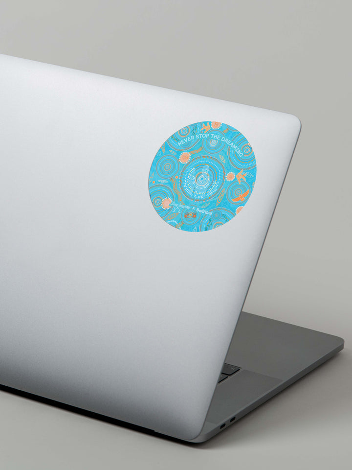Never Stop the Dreaming - NAIDOC 2025 Laptop Sticker