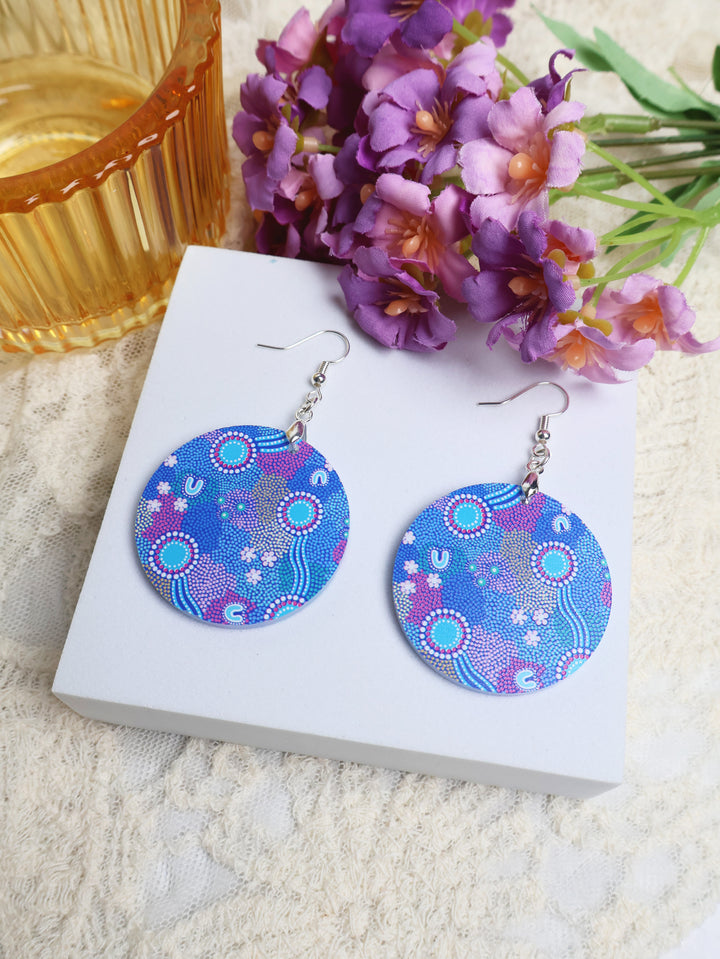 Old Ways Guiding New Paths - NAIDOC 2025 Round Earrings