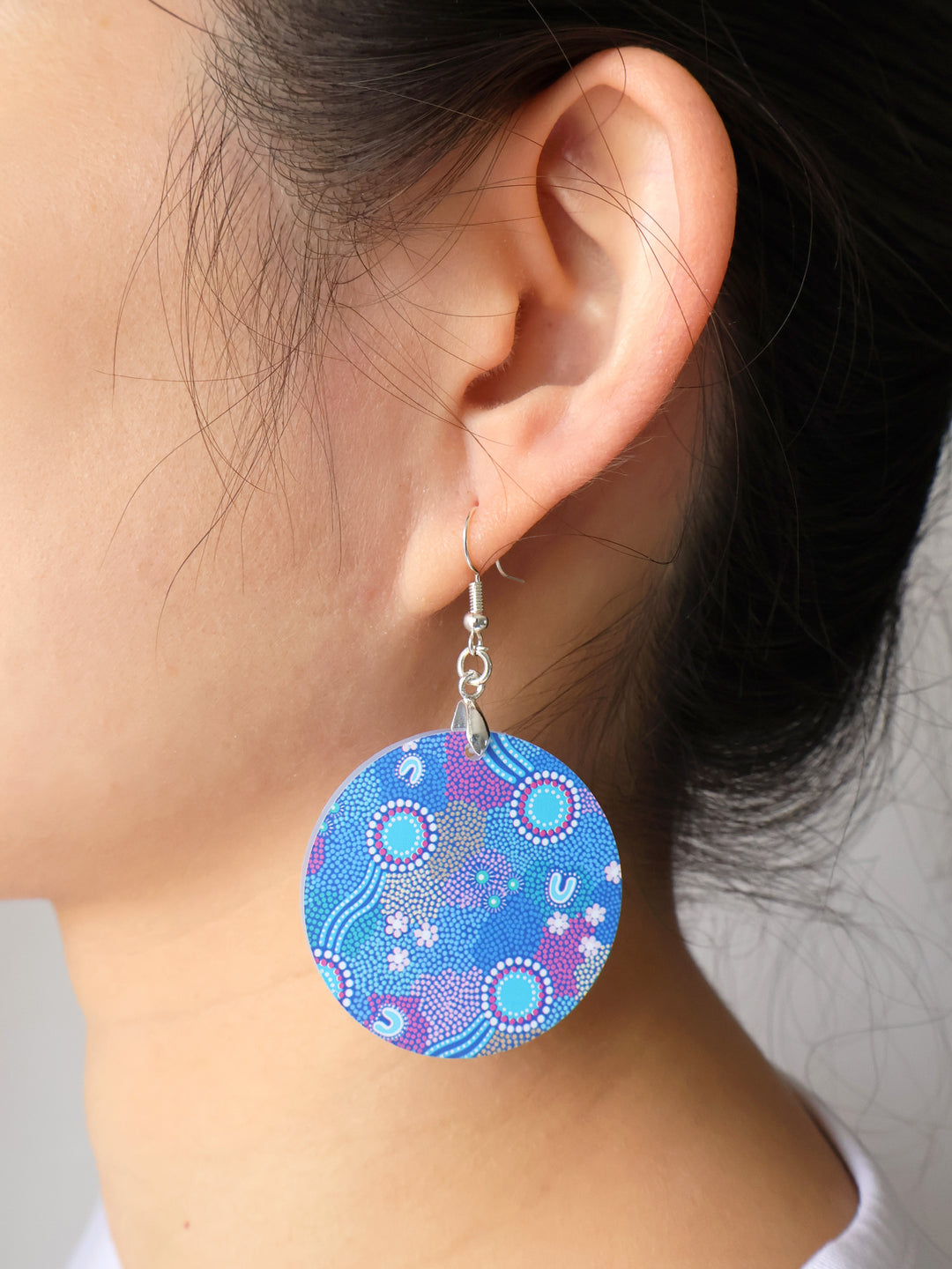 Old Ways Guiding New Paths - NAIDOC 2025 Round Earrings