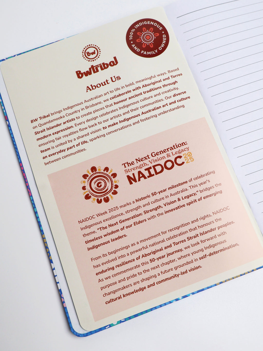 Old Ways Guiding New Paths - NAIDOC 2025 A5 Notebook & Pen