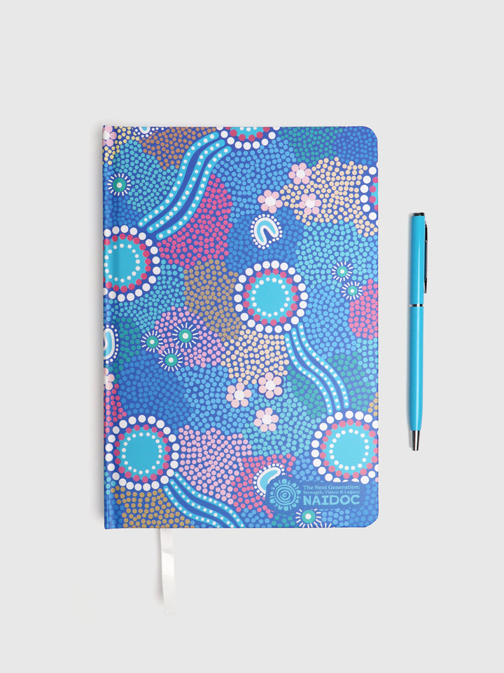 Old Ways Guiding New Paths - NAIDOC 2025 A5 Notebook & Pen