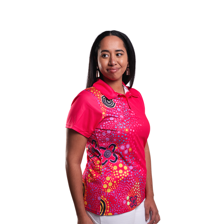 Pink Desert Flower - Women's Polo