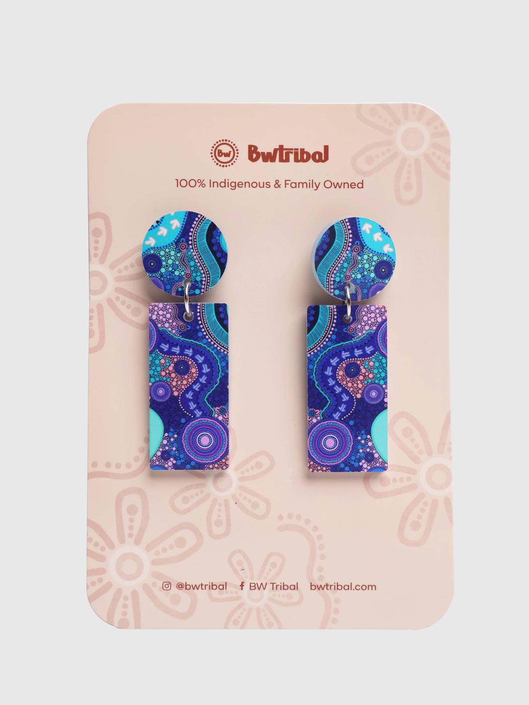 Pathways - Rectangle Drop Earrings