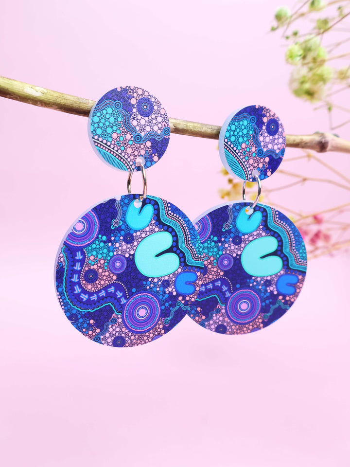 Pathways - Round Drop Earrings