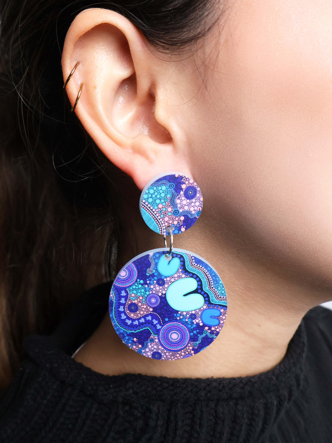 Pathways - Round Drop Earrings