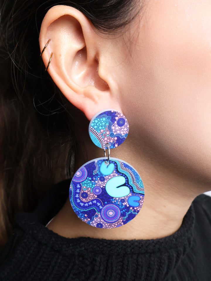 Pathways - Round Drop Earrings