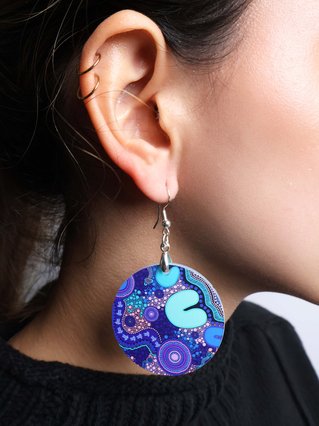 Pathways - Round Earrings