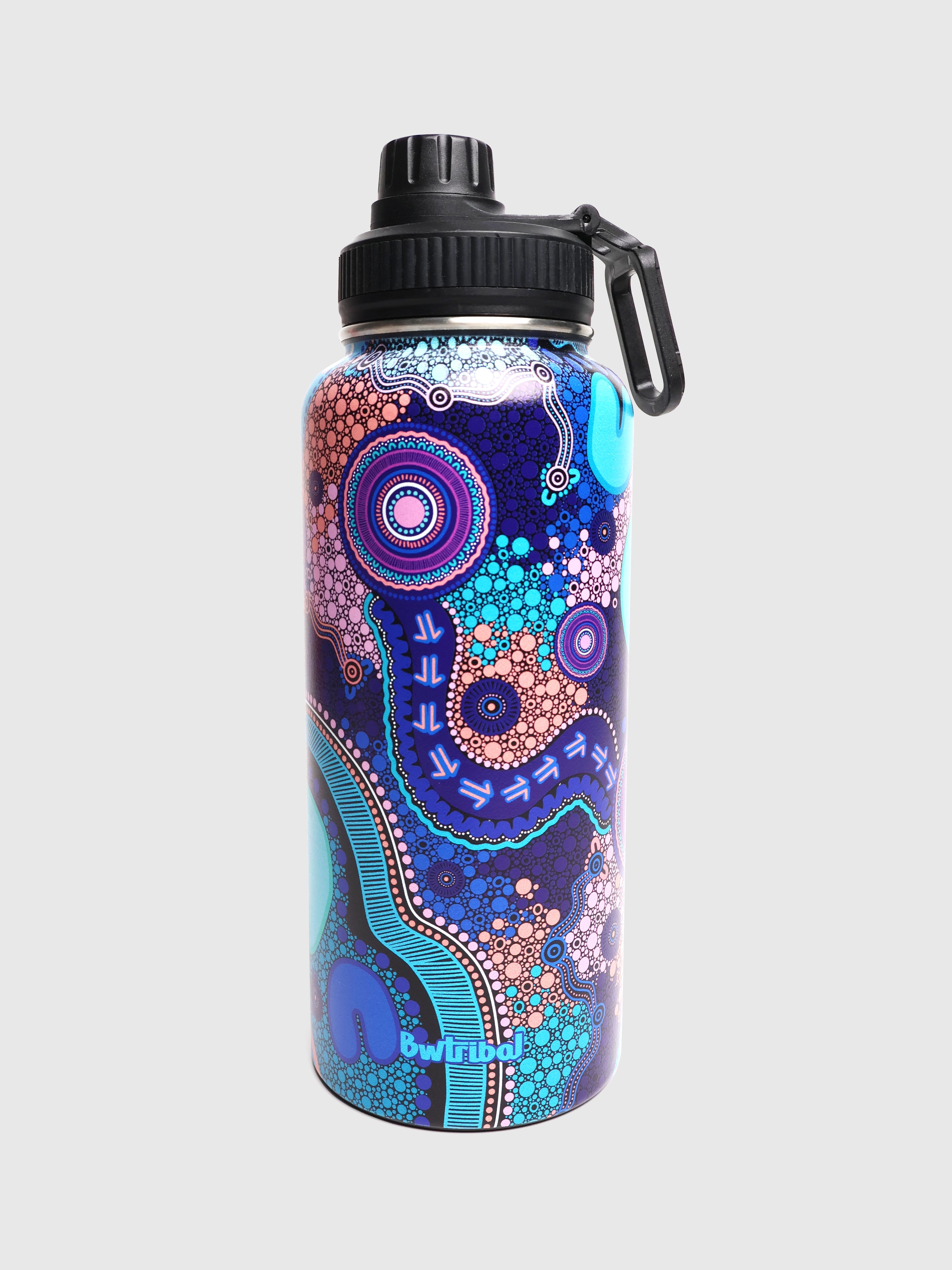 Paths That Brought Us Here NAIDOC 2026 Vacuum Insulated Double Walled Stainless Steel Water Bottle