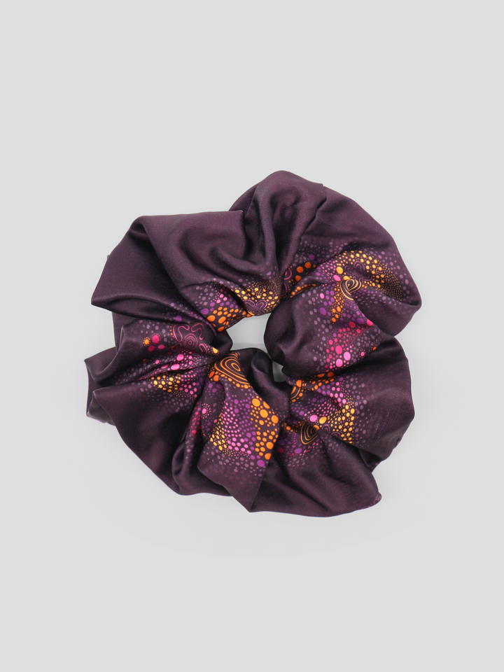 Purple Desert Flower - Extra Large Scrunchie