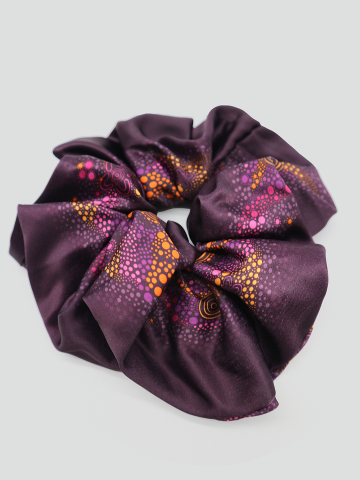 Purple Desert Flower - Extra Large Scrunchie