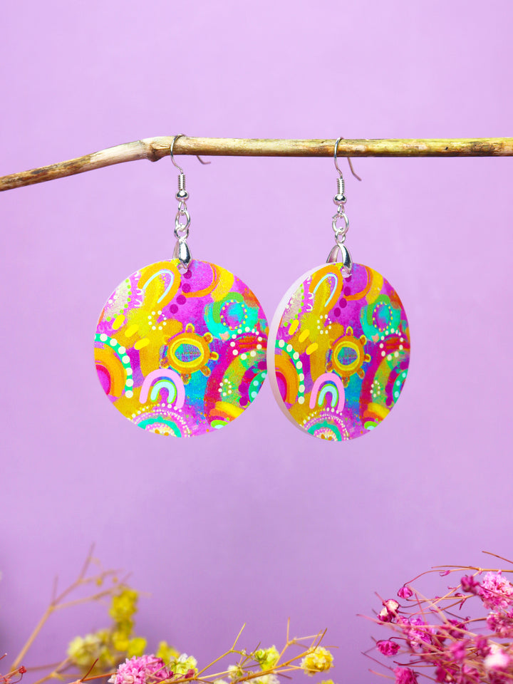Gantharri (Queen Bee) - Round Earrings