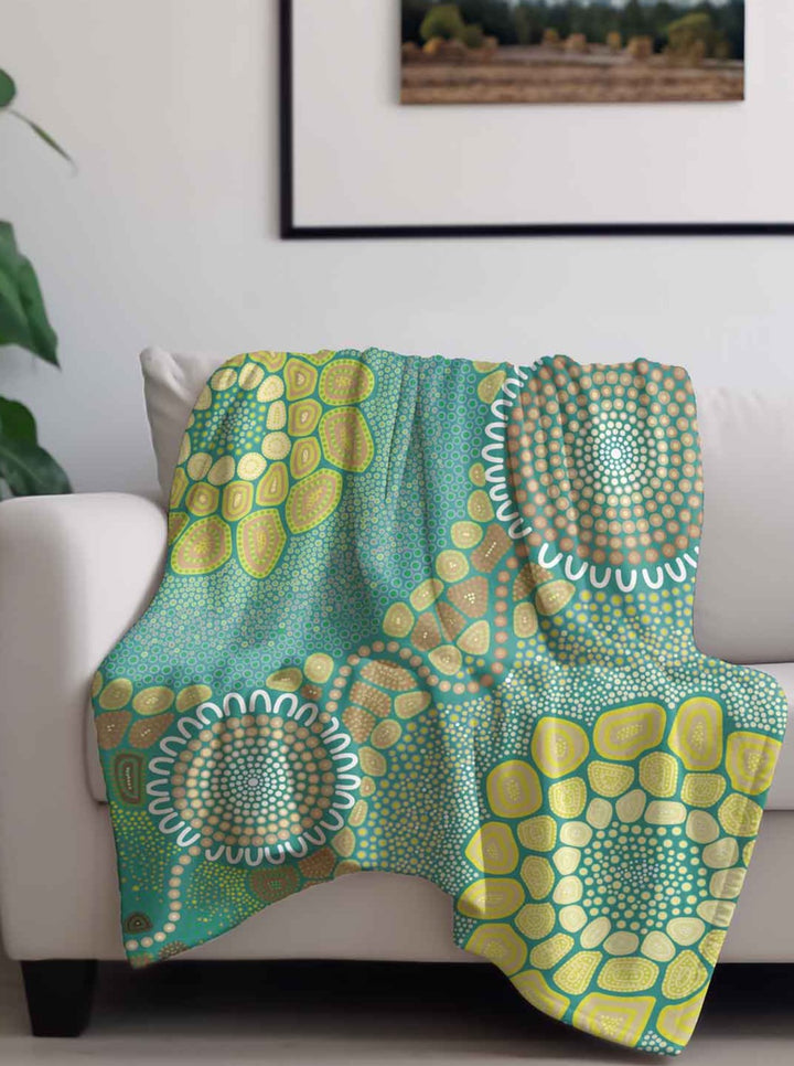 Ripple Effect - Throw Rug / Throw Blanket