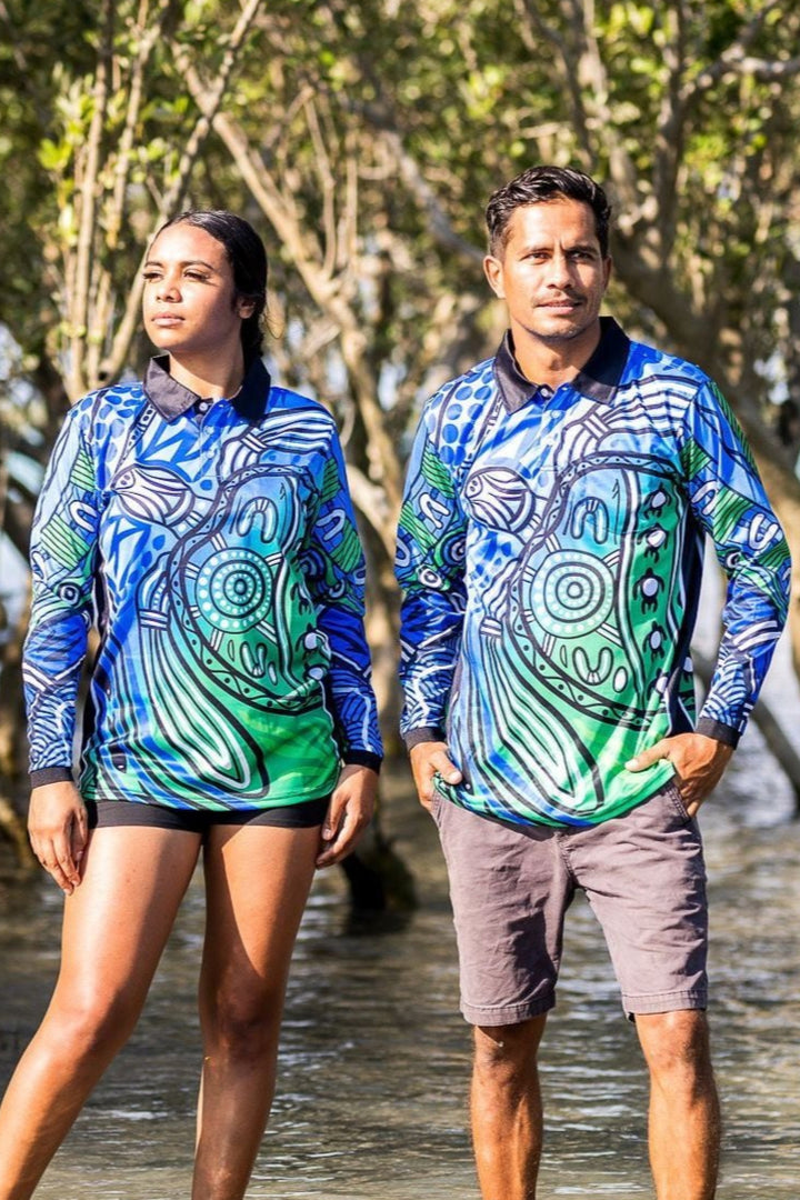 Ocean Journey - Unisex Long-Sleeved Fishing Polo