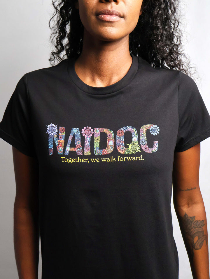 Together, We Walk Forward - NAIDOC 2025 Women’s T-Shirt