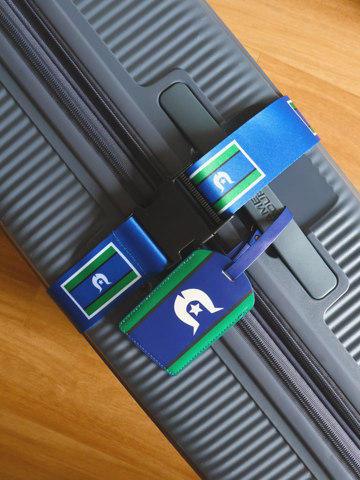 Torres Strait Islander Flag - Adjustable Luggage Strap
