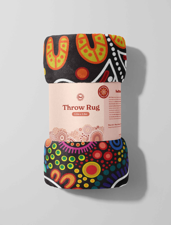 The Next Generation  - NAIDOC 2025 Throw Rug / Throw Blanket