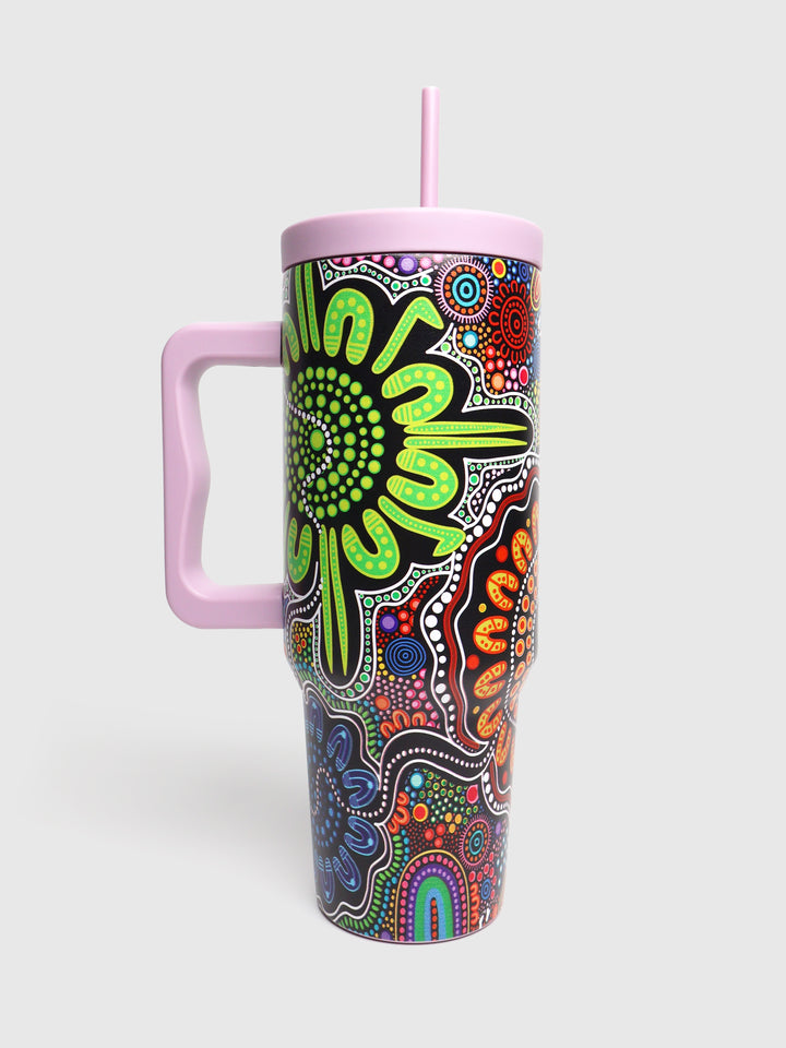 The Next Generation - NAIDOC 2025 Stainless Steel Tumbler + Straw