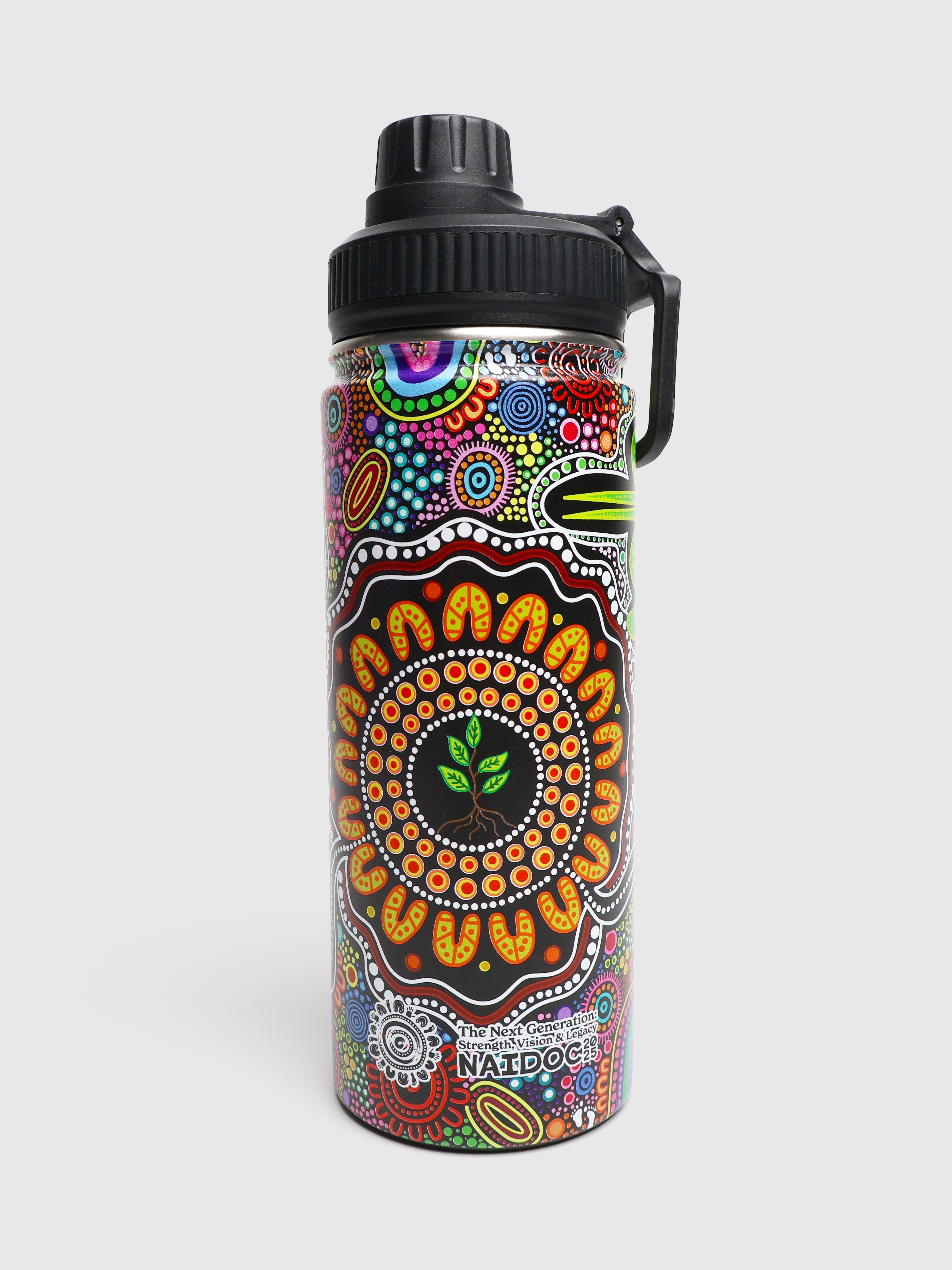 Still Deadly NAIDOC 2026 1L Insulated Stainless Steel Drink Bottle with Handle