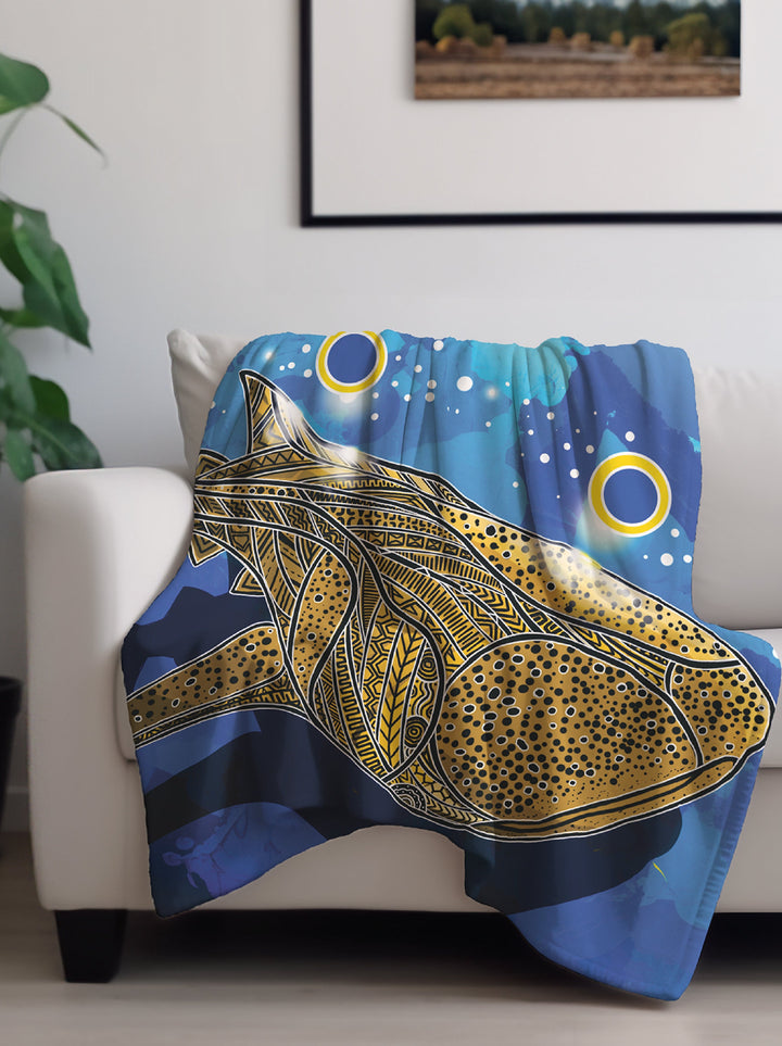 Whale Shark - Throw Rug / Throw Blanket
