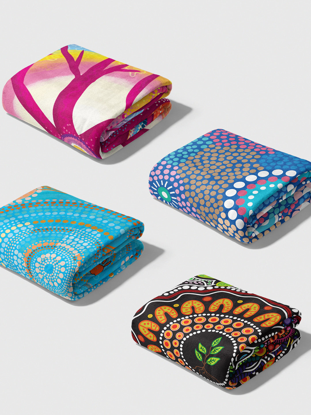 Deep Roots, Bright Future  - NAIDOC 2025 Throw Rug / Throw Blanket