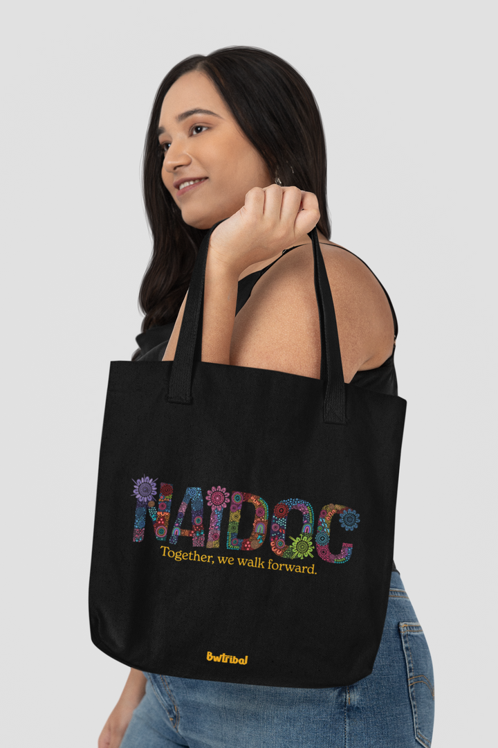 Together, We Walk Forward - NAIDOC 2025 Cotton Tote Bag