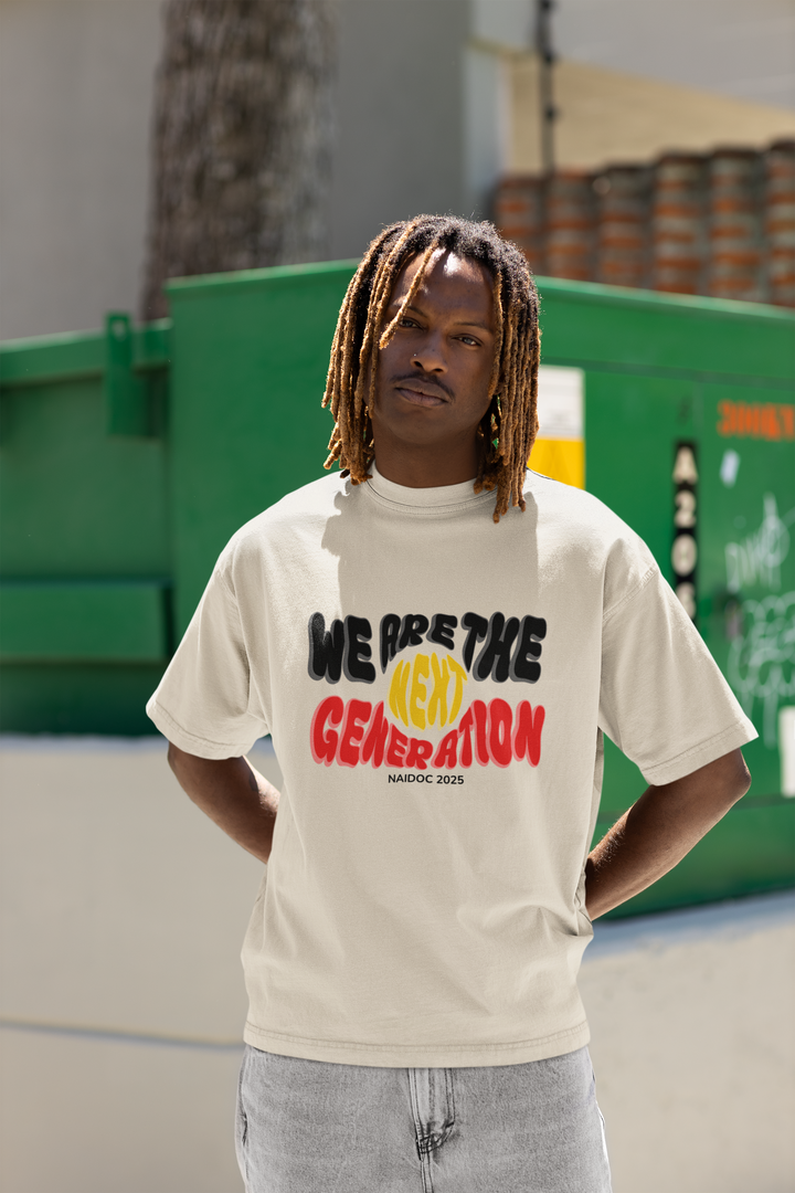 We Are The Next Generation - NAIDOC Men's Oversized T-Shirt