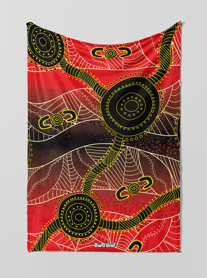 Waterholes - Throw Rug / Throw Blanket