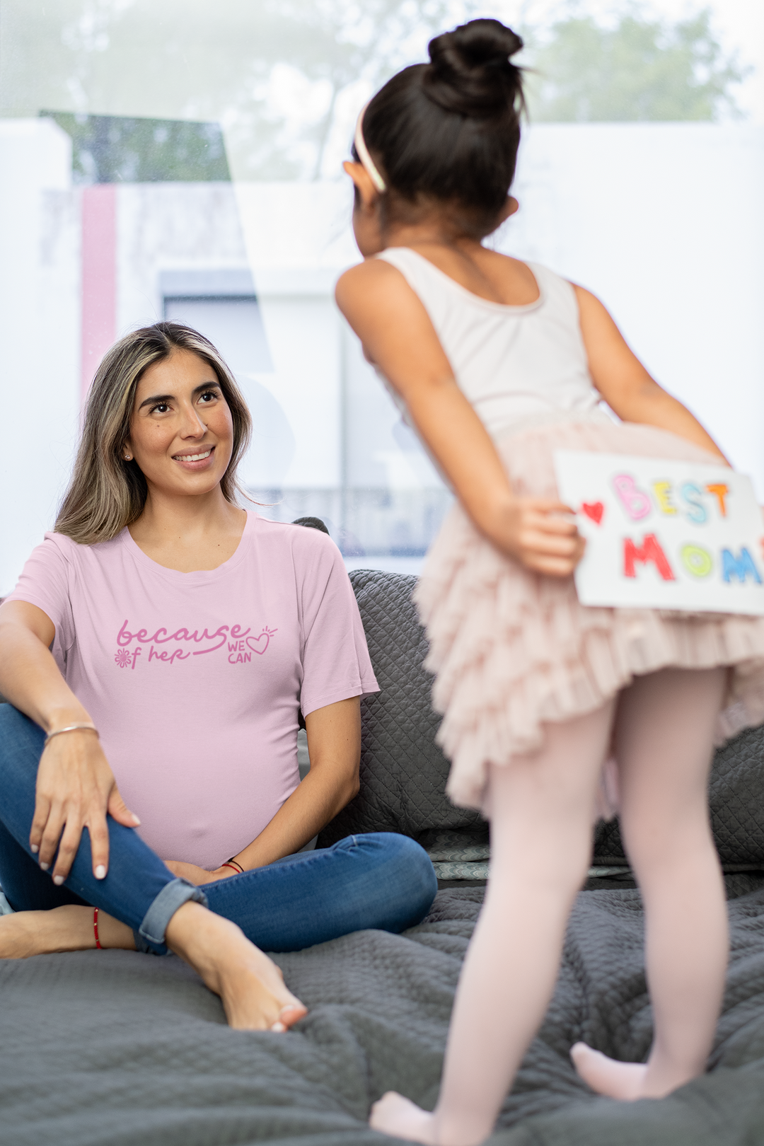 Because of Her, We Can - Women’s T-Shirt