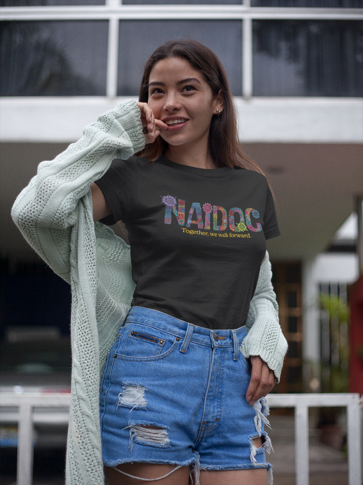 Together, We Walk Forward - NAIDOC 2025 Women’s T-Shirt
