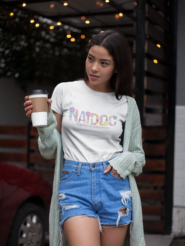 Together, We Walk Forward - NAIDOC 2025 Women’s T-Shirt