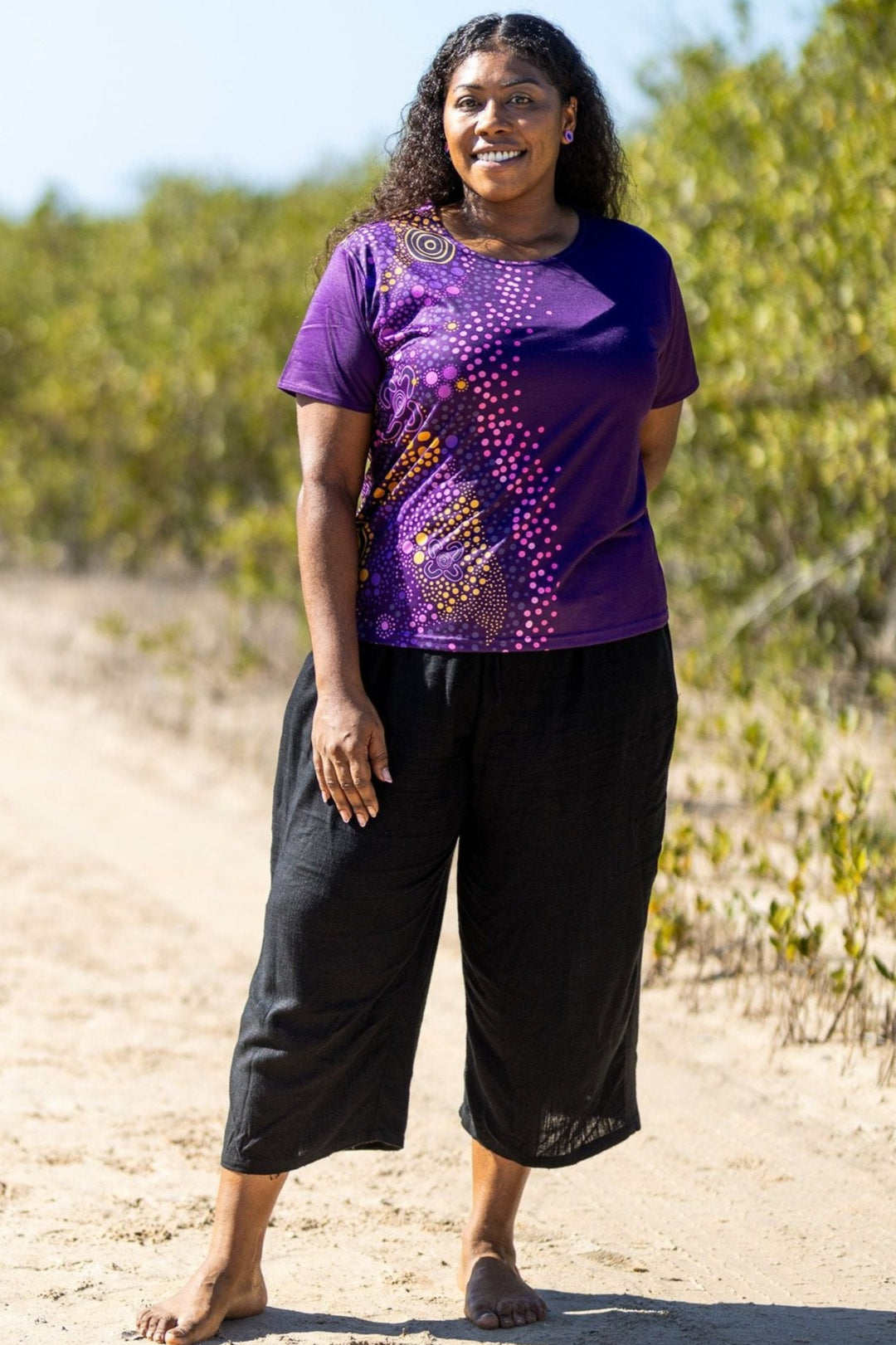 Purple Desert Flower - Women's Fashion Top