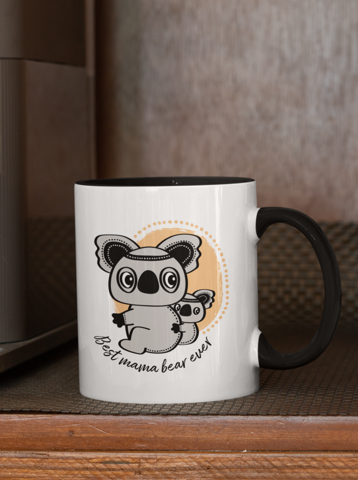 Koala Cuddles - Colourful Accent Mug