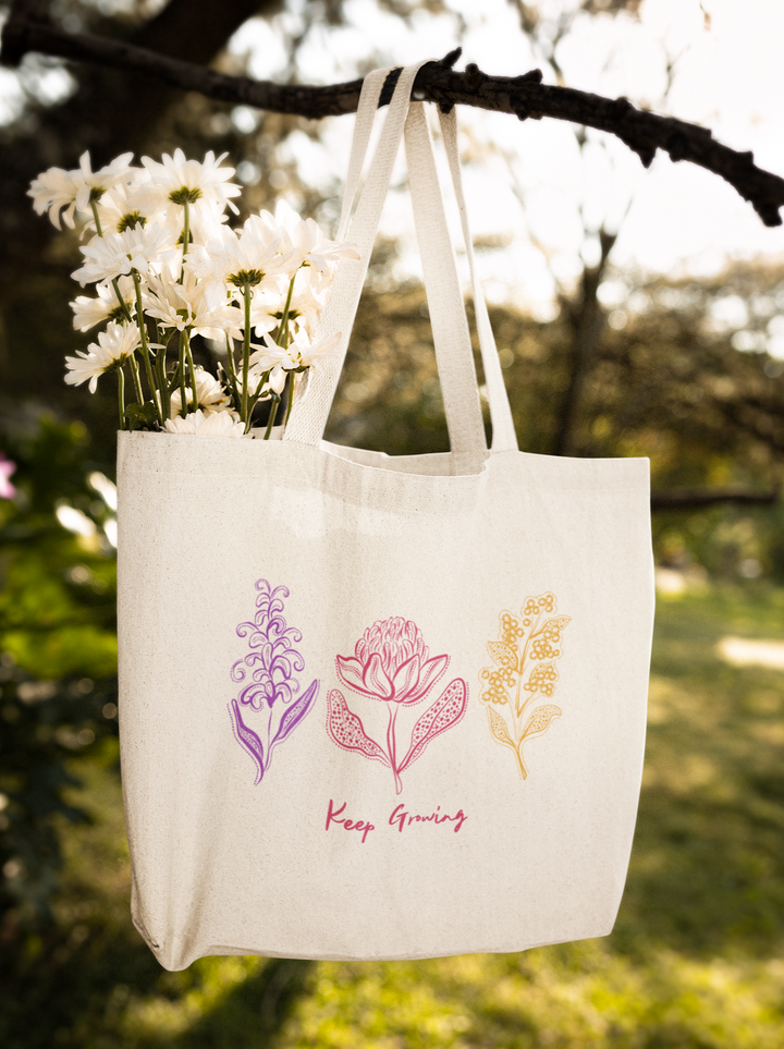 Keep Growing - Cotton Tote Bag
