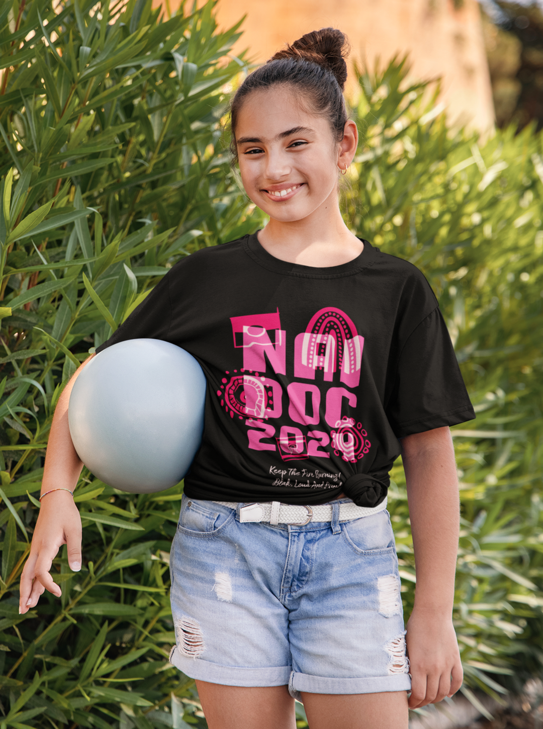 Our Fire Burns On! NAIDOC 2024 - Kid's Cotton Tee