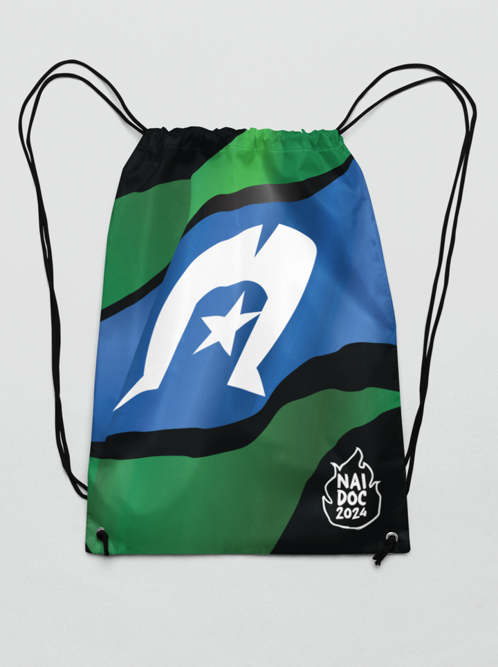 Torres Strait Islander Flag - NAIDOC 2024 Drawstring Bag