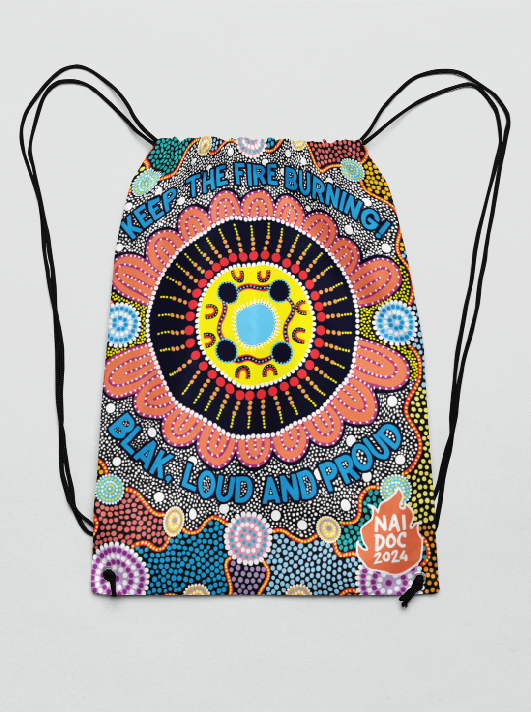 Kaala Danjoo (Fire Together) - NAIDOC 2024 Drawstring Bag