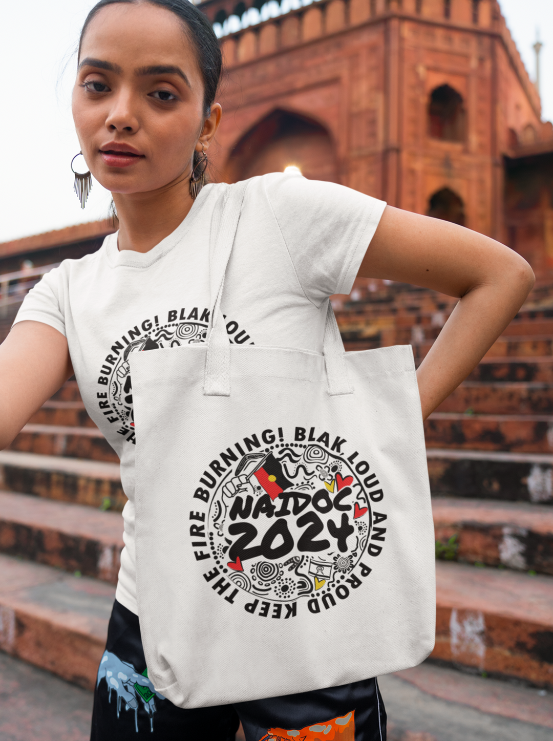 Blak, Loud and Proud NAIDOC 2024 Cotton Tote Bag