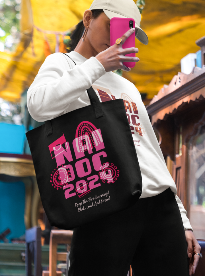 Our Fire Burns On! NAIDOC 2024 - Cotton Tote Bag