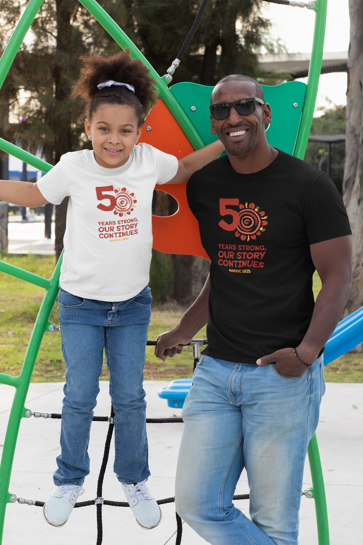 Our Story Continues - NAIDOC 2025  Kids' Cotton T-Shirt