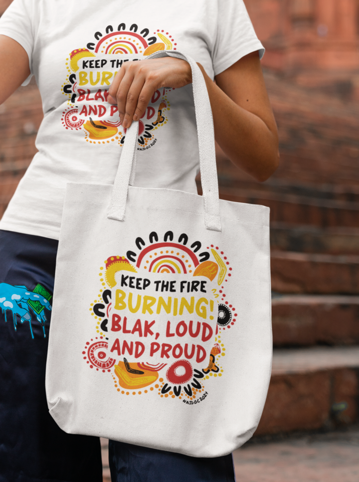 Fire Dance NAIDOC 2024 - Cotton Tote Bag
