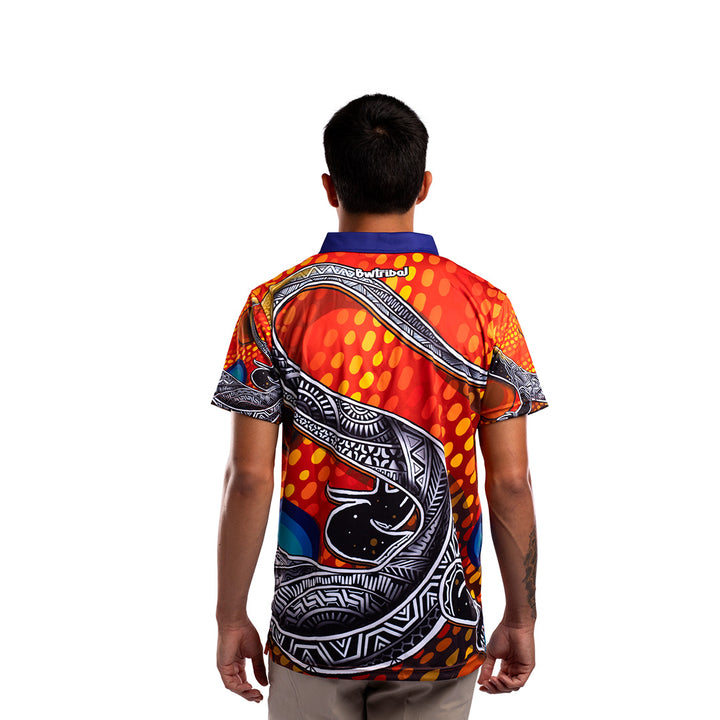 Goanna Artwork - Men's Polo Shirt - Polo