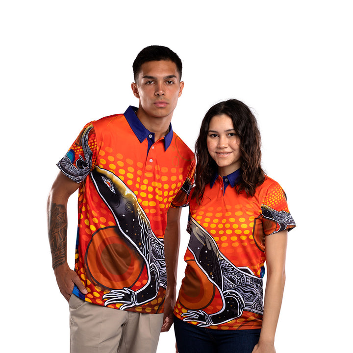 Goanna Artwork - Men's Polo Shirt - Polo